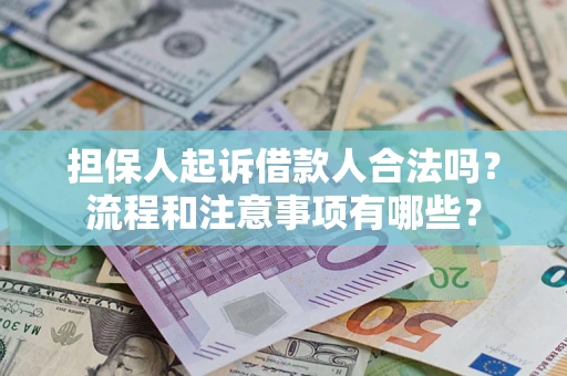 北京担保人起诉借款人合法吗？流程和注意事项有哪些？